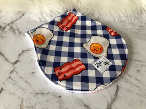 Egg and bacon Burp Cloth